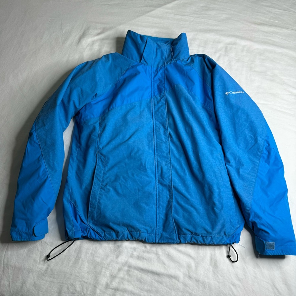 Columbia Interchange Waterproof Winter Coat Removable Fleece Jacket Layer Sz XL‎